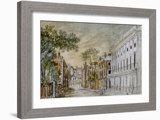 View Along Vigo Lane, City of Westminster, London, 1793-John Bromley-Framed Giclee Print