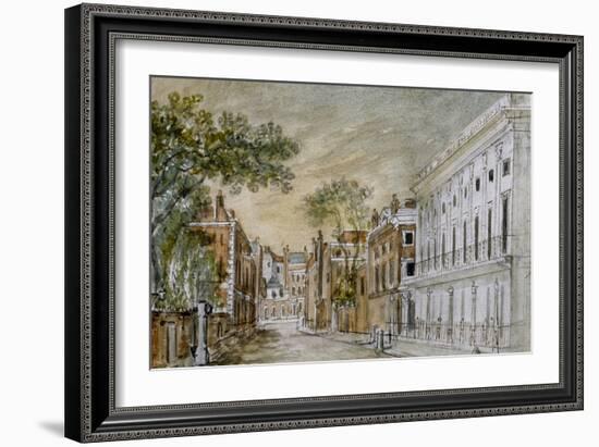 View Along Vigo Lane, City of Westminster, London, 1793-John Bromley-Framed Giclee Print