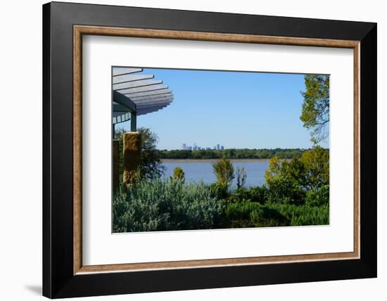 View along White Rock Lake in Dallas, Texas-NicholasGeraldinePhotos-Framed Photographic Print