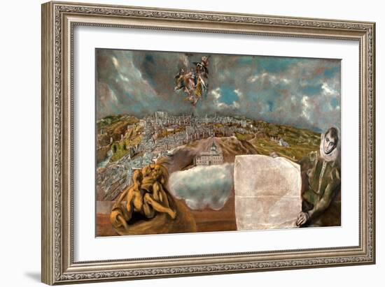 View and Plan of Toledo-El Greco-Framed Giclee Print