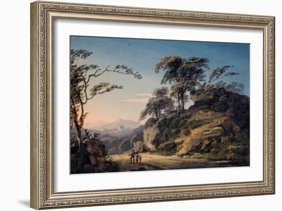 View at Barberi Mile, Near Linton, North Devon-Paul Sandby-Framed Giclee Print