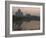 View at Dusk Across the Yamuna River of the Taj Mahal, Agra, Uttar Pradesh State, India-Eitan Simanor-Framed Photographic Print