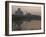 View at Dusk Across the Yamuna River of the Taj Mahal, Agra, Uttar Pradesh State, India-Eitan Simanor-Framed Photographic Print