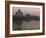 View at Dusk Across the Yamuna River of the Taj Mahal, Agra, Uttar Pradesh State, India-Eitan Simanor-Framed Photographic Print