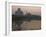 View at Dusk Across the Yamuna River of the Taj Mahal, Agra, Uttar Pradesh State, India-Eitan Simanor-Framed Photographic Print