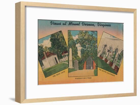 'View at Mount Vernon, Virginia', 1946-Unknown-Framed Giclee Print