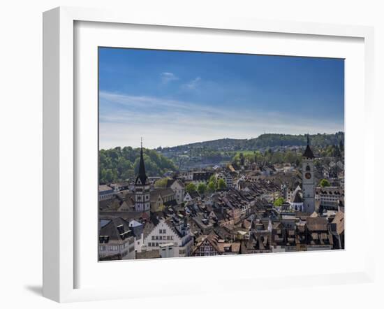 View at Old Town of Schaffhausen Canton Schaffhausen, Switzerland, Europe-P. Widmann-Framed Photographic Print