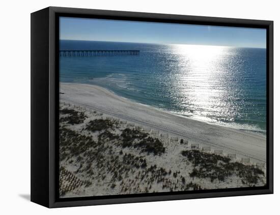 View at Pensacola Beach, Florida. November 2014.-NicholasGeraldinePhotos-Framed Premier Image Canvas