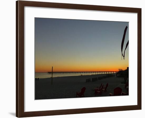 View at Pensacola Beach, Florida. November 2014.-NicholasGeraldinePhotos-Framed Photographic Print