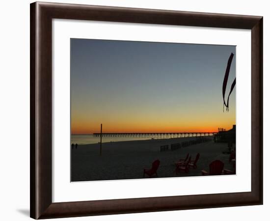 View at Pensacola Beach, Florida. November 2014.-NicholasGeraldinePhotos-Framed Photographic Print