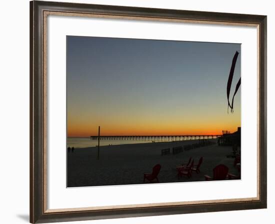 View at Pensacola Beach, Florida. November 2014.-NicholasGeraldinePhotos-Framed Photographic Print