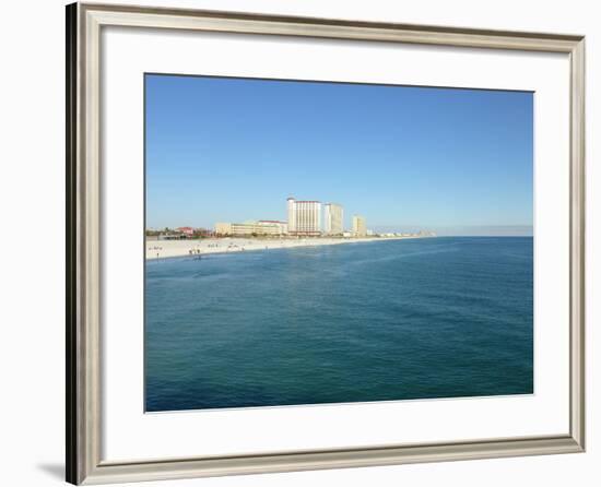 View at Pensacola Beach, Florida. November 2014.-NicholasGeraldinePhotos-Framed Photographic Print