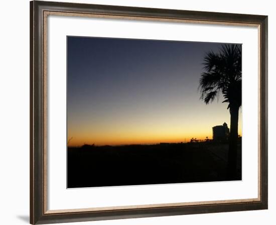 View at Pensacola Beach, Florida. November 2014.-NicholasGeraldinePhotos-Framed Photographic Print