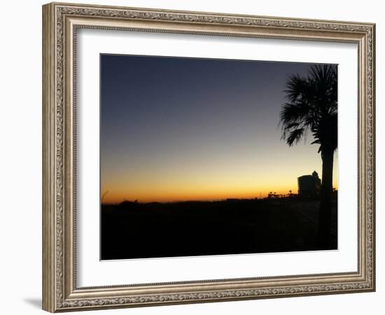 View at Pensacola Beach, Florida. November 2014.-NicholasGeraldinePhotos-Framed Photographic Print