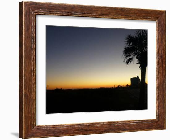 View at Pensacola Beach, Florida. November 2014.-NicholasGeraldinePhotos-Framed Photographic Print