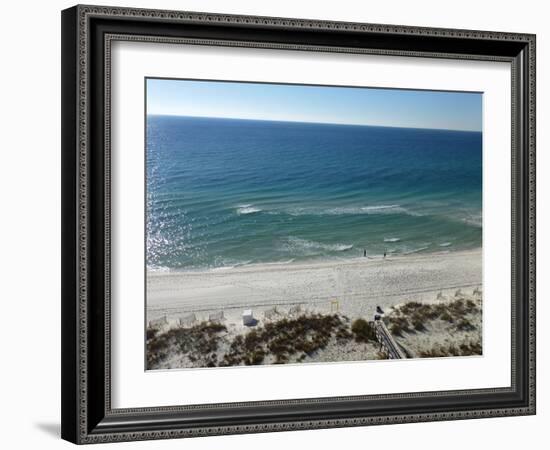 View at Pensacola Beach, Florida. November 2014.-NicholasGeraldinePhotos-Framed Photographic Print