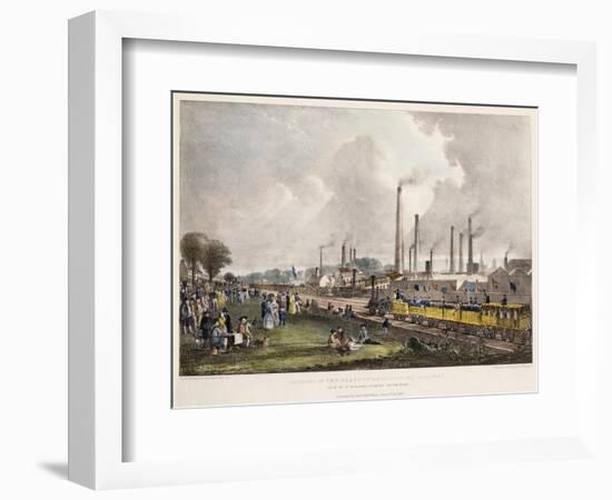 View at St. Rollox Looking South East; Opening of the Glasgow and Garnkirk Railway-David Octavius Hill-Framed Giclee Print