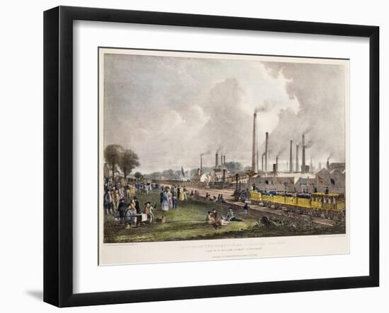 View at St. Rollox Looking South East; Opening of the Glasgow and Garnkirk Railway-David Octavius Hill-Framed Giclee Print