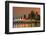 View at sunset of Canada Place and Harbour Centre building decorated with Christmas lights, Vancouv-Stefano Politi Markovina-Framed Photographic Print