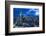 View at the Frankfurt Skyline at Dusk, Frankfurt Am Main, Hesse, Germany-Bernd Wittelsbach-Framed Photographic Print