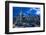 View at the Frankfurt Skyline at Dusk, Frankfurt Am Main, Hesse, Germany-Bernd Wittelsbach-Framed Photographic Print