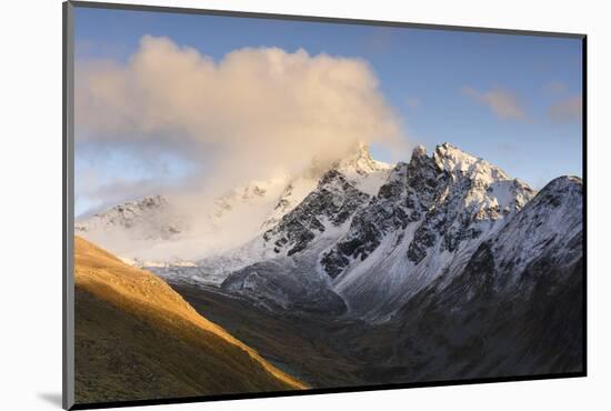 View at the Snowy Mountain World, Canton of Grisons, Switzerland-Marco Isler-Mounted Photographic Print