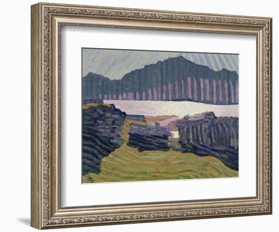 View Capolago, Blick Auf Den Über Capolago Silsersee-Giovanni Giacometti-Framed Giclee Print