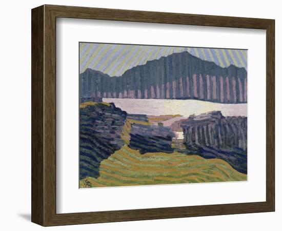 View Capolago, Blick Auf Den Über Capolago Silsersee-Giovanni Giacometti-Framed Giclee Print