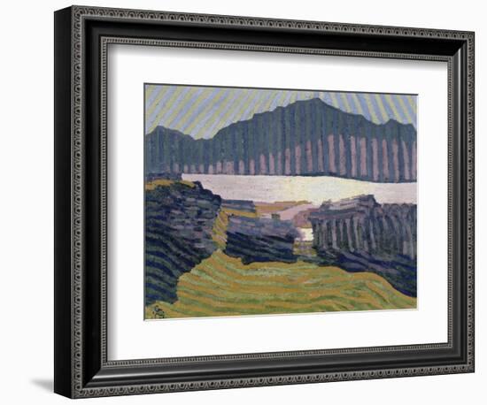 View Capolago, Blick Auf Den Über Capolago Silsersee-Giovanni Giacometti-Framed Giclee Print