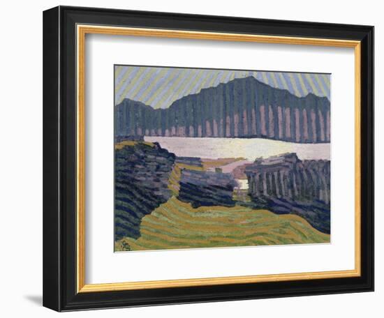 View Capolago, Blick Auf Den Über Capolago Silsersee-Giovanni Giacometti-Framed Giclee Print