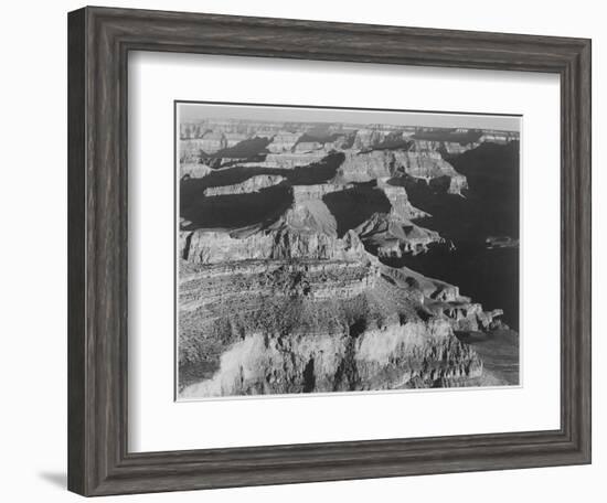 View Dark Shadows To Right High Horizon "Grand Canyon National Park" Arizona. 1933-1942-Ansel Adams-Framed Art Print