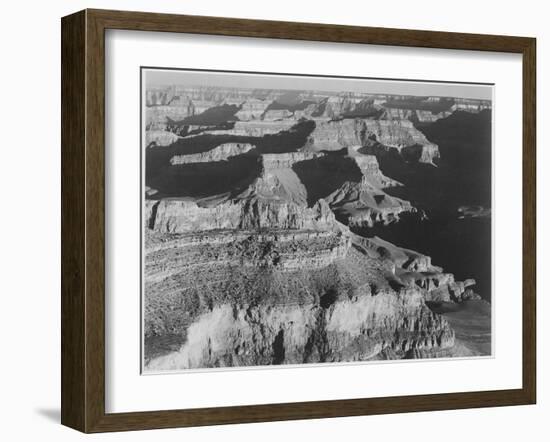 View Dark Shadows To Right High Horizon "Grand Canyon National Park" Arizona. 1933-1942-Ansel Adams-Framed Art Print