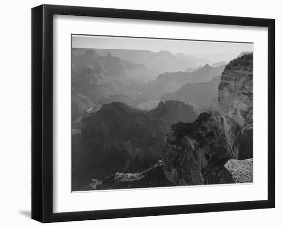 View Down "Grand Canyon National Park" Arizona 1933-1942-Ansel Adams-Framed Premium Giclee Print