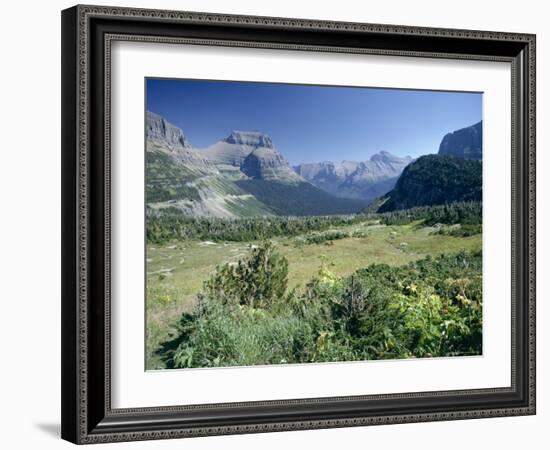 View East from Logan Pass, Glacier National Park, Montana, USA-Julian Pottage-Framed Photographic Print