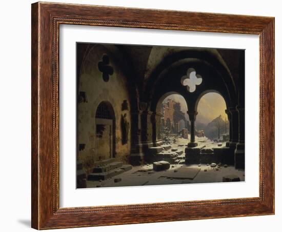 View from a Monastery in Ruins, 1846-Carl Friedrich Heinrich Werner-Framed Giclee Print