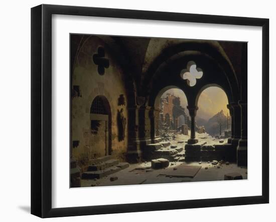 View from a Monastery in Ruins, 1846-Carl Friedrich Heinrich Werner-Framed Giclee Print