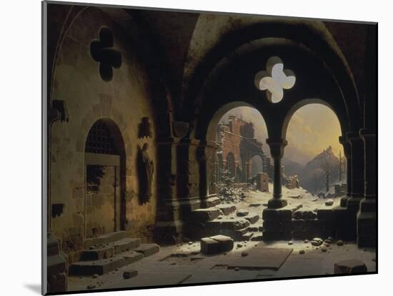 View from a Monastery in Ruins, 1846-Carl Friedrich Heinrich Werner-Mounted Giclee Print