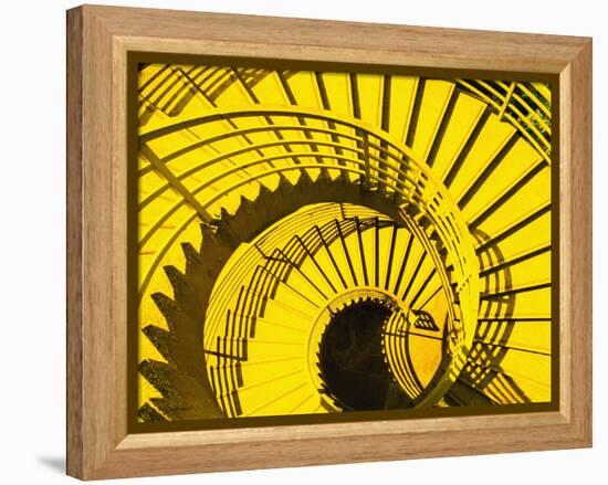 View from Above of Spiral Staircase-Reed Kaestner-Framed Premier Image Canvas