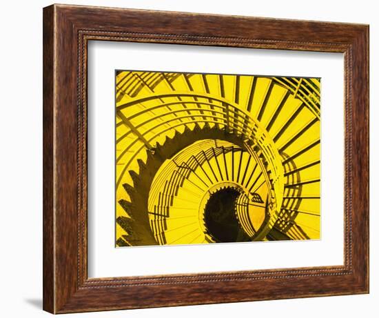 View from Above of Spiral Staircase-Reed Kaestner-Framed Photographic Print