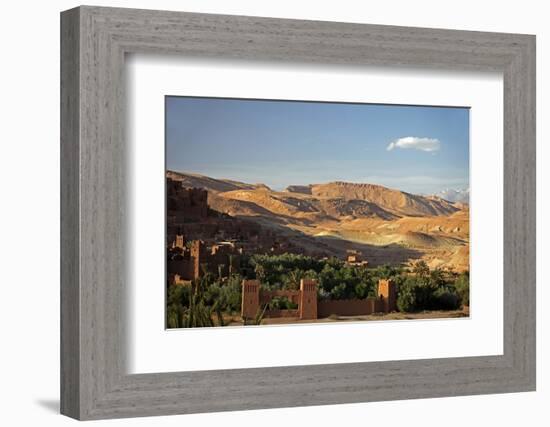 View from Ait Ben Haddou, UNESCO World Heritage Site, Ourzazate, Morocco, Africa-Kymri Wilt-Framed Photographic Print