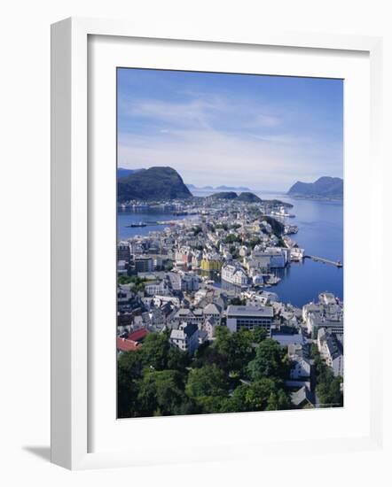 View from Aksla Over Alesund, Romsdal, Norway, Scandinavia, Europe-Geoff Renner-Framed Photographic Print