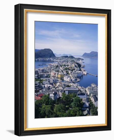 View from Aksla Over Alesund, Romsdal, Norway, Scandinavia, Europe-Geoff Renner-Framed Photographic Print