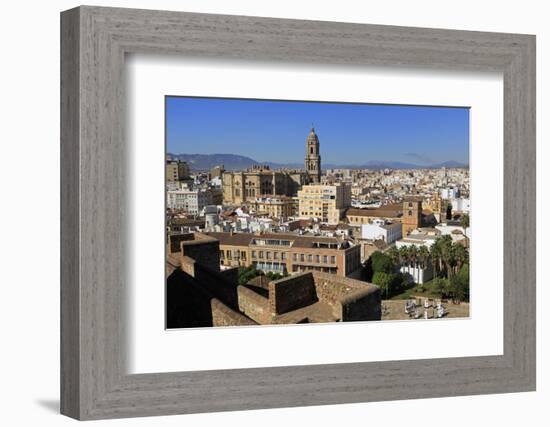 View from Alcazaba Palace, Malaga, Andalusia, Spain, Europe-Richard Cummins-Framed Photographic Print