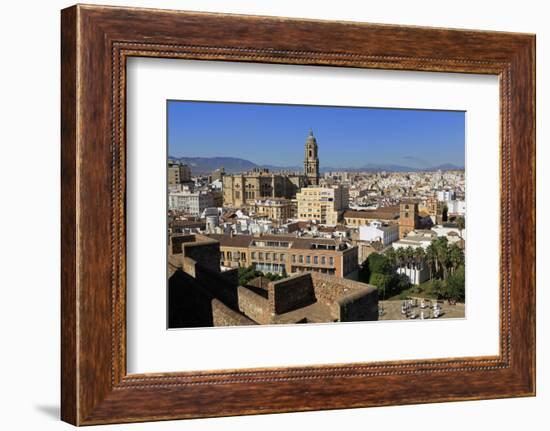 View from Alcazaba Palace, Malaga, Andalusia, Spain, Europe-Richard Cummins-Framed Photographic Print