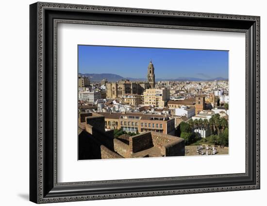 View from Alcazaba Palace, Malaga, Andalusia, Spain, Europe-Richard Cummins-Framed Photographic Print