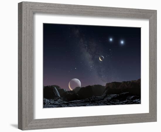 View From An Alien Planet, Artwork-Chris Butler-Framed Photographic Print