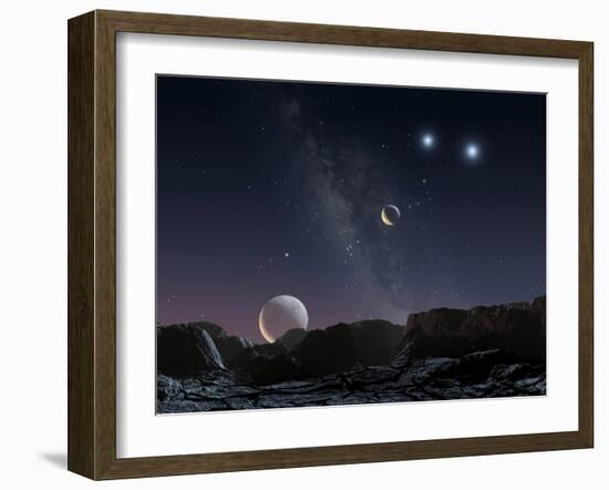 View From An Alien Planet, Artwork-Chris Butler-Framed Photographic Print