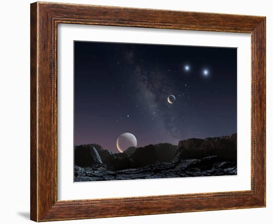 View From An Alien Planet, Artwork-Chris Butler-Framed Photographic Print