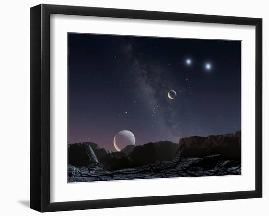 View From An Alien Planet, Artwork-Chris Butler-Framed Photographic Print