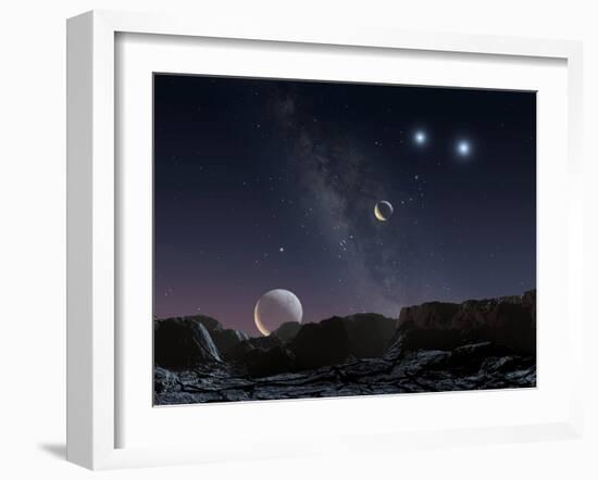 View From An Alien Planet, Artwork-Chris Butler-Framed Photographic Print